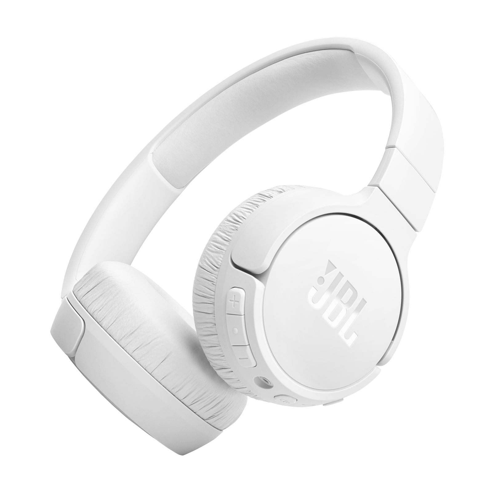 JBL Tune 670NC - White - Adaptive Noise Cancelling Wireless On-Ear Headphones - Hero